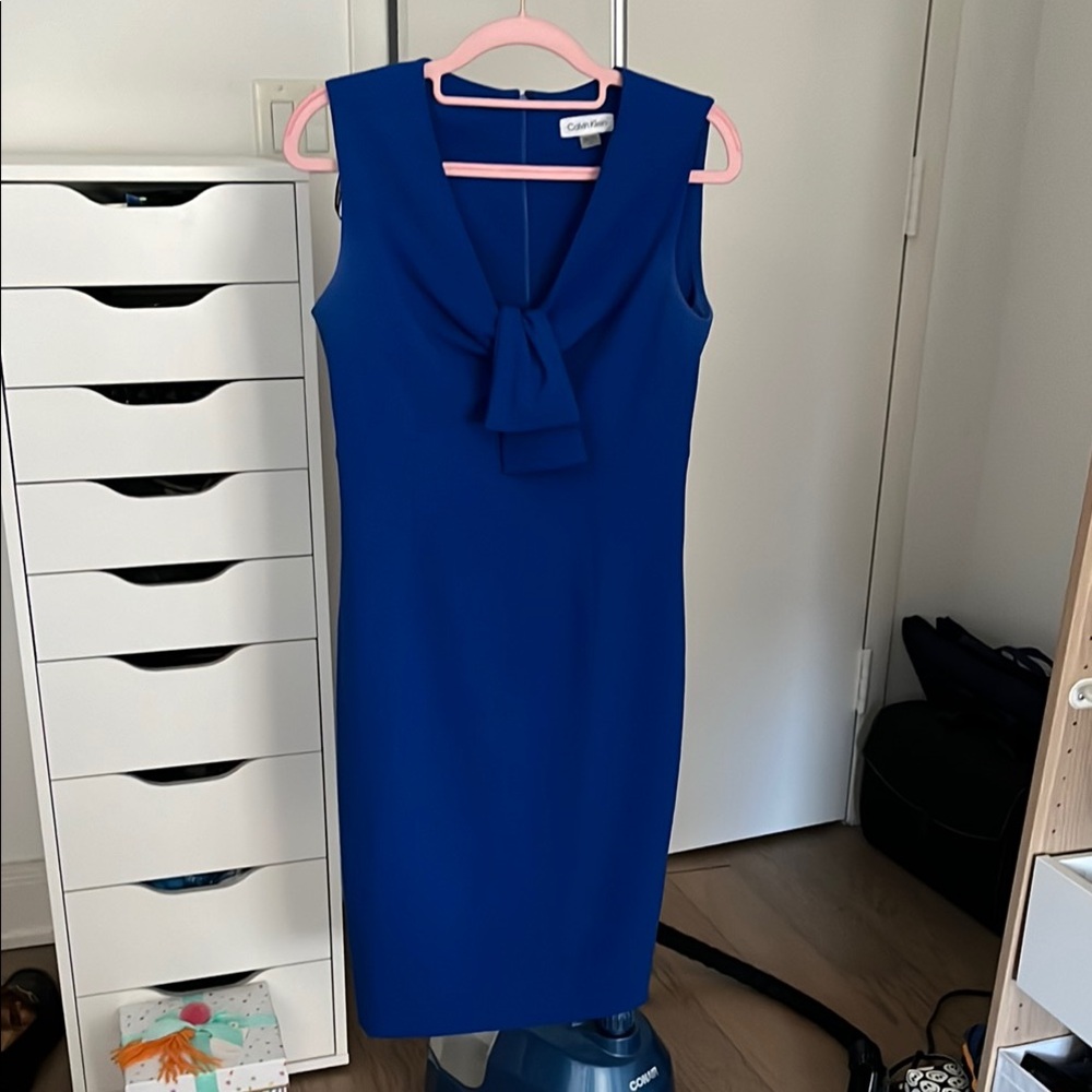 Calvin Klein Blue Midi Dress